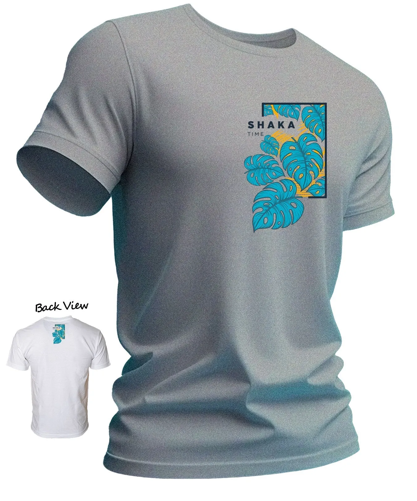 Side Monstera Panel ShakaTime Cool T-Shirt