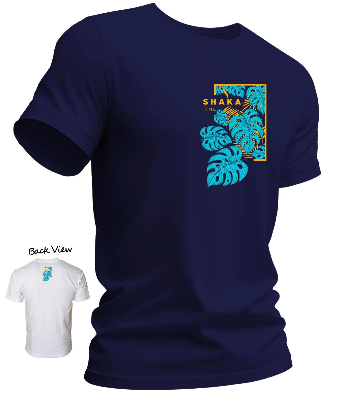 Side Monstera Panel ShakaTime Cool T-Shirt