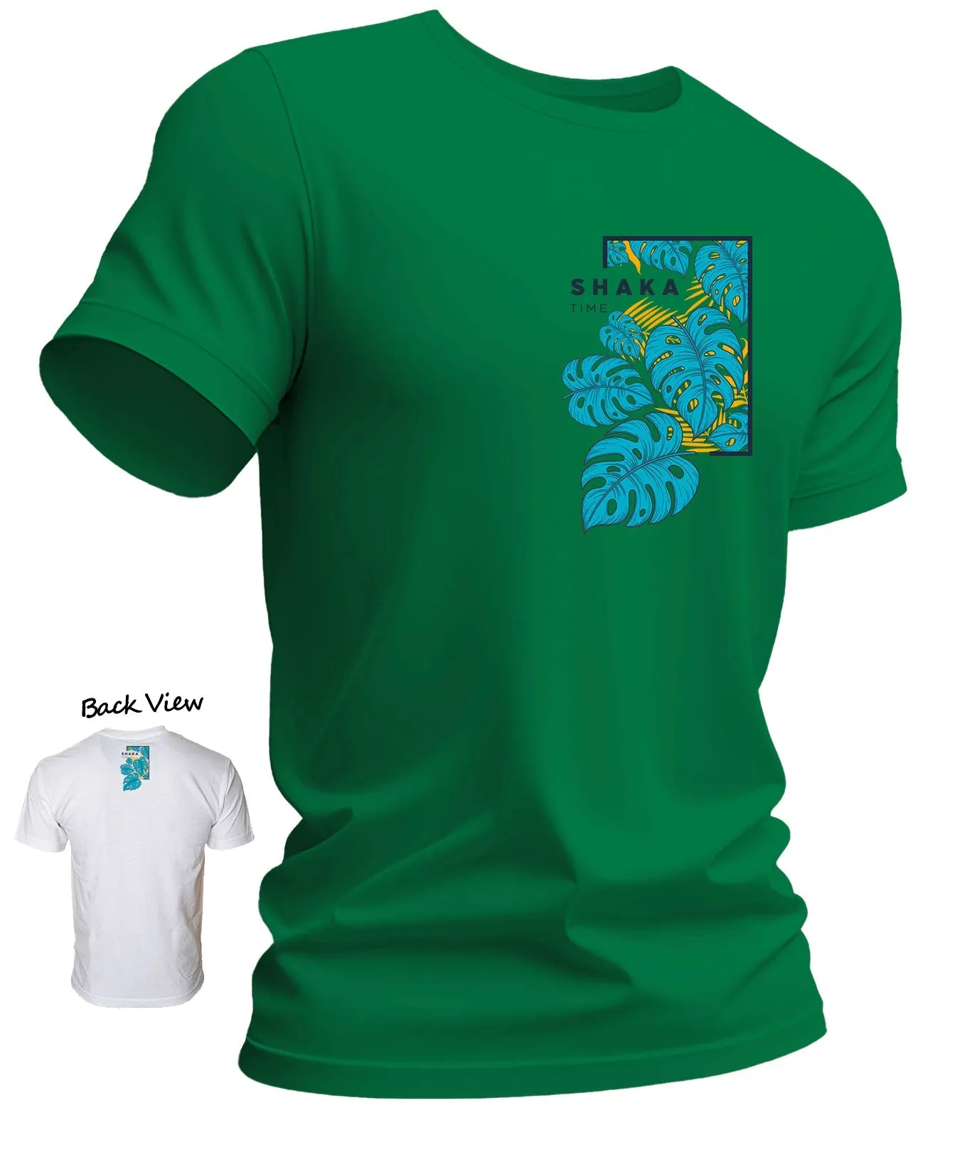 Side Monstera Panel ShakaTime Cool T-Shirt