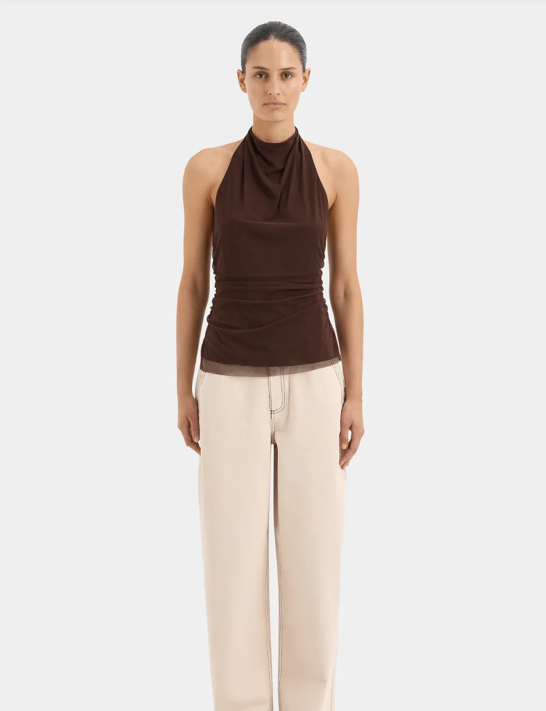 Sir The Label - Jacques Mesh Halter Top