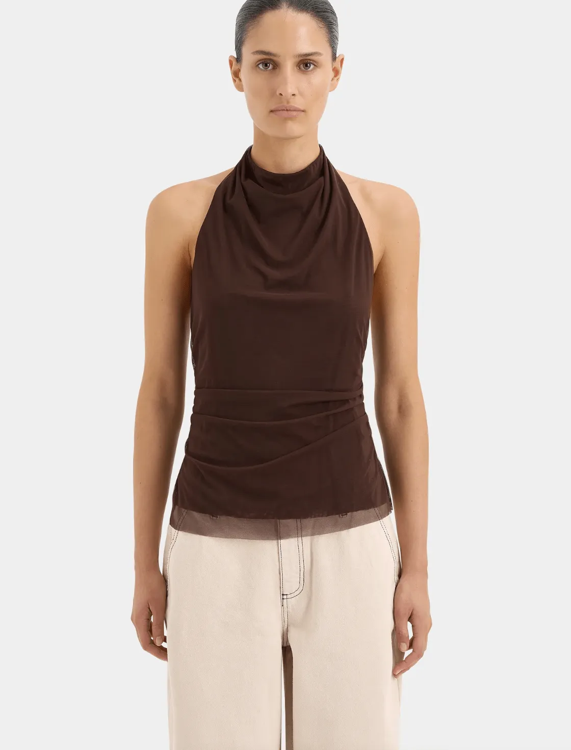 Sir The Label - Jacques Mesh Halter Top