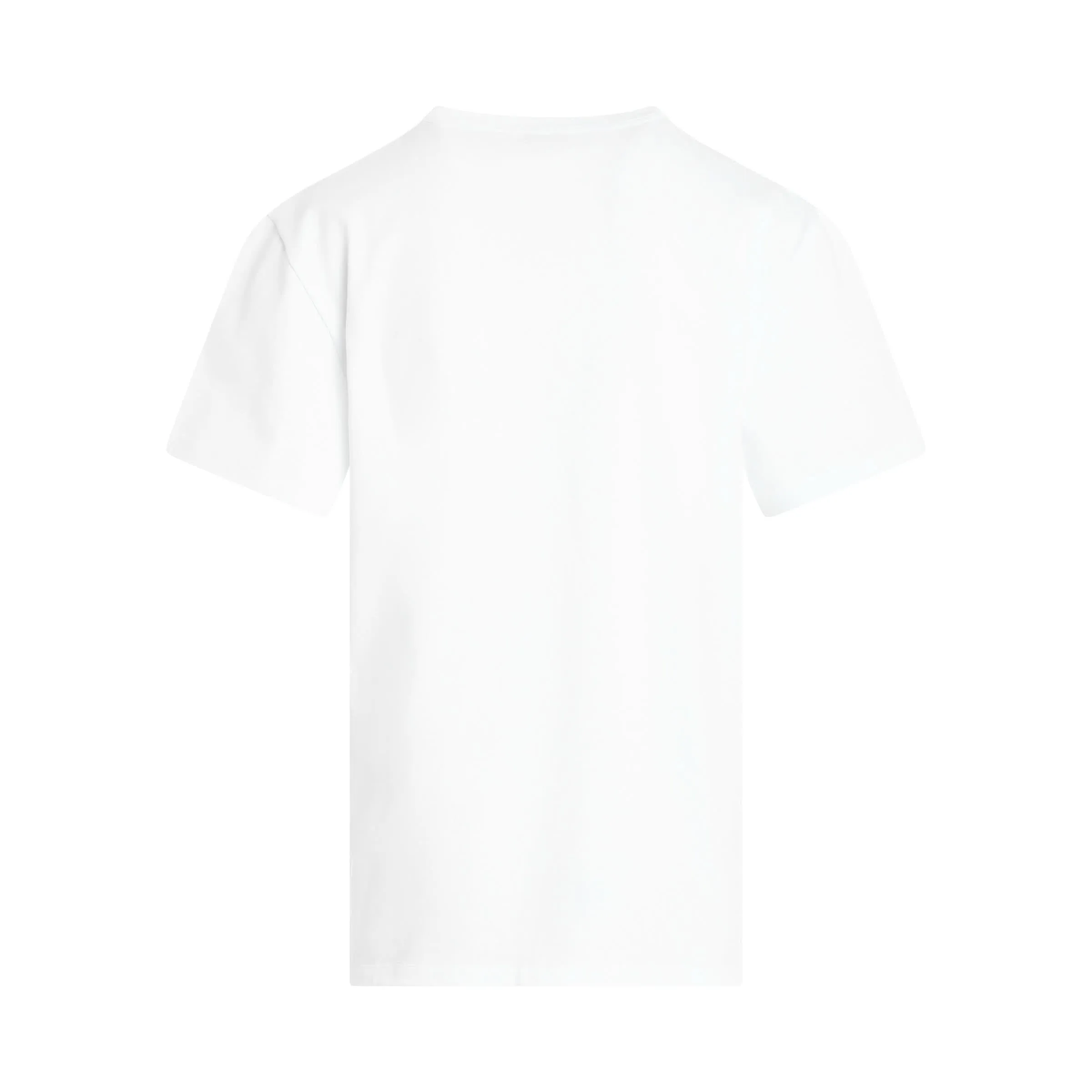 Skull Photo Print T-Shirt in White/Black
