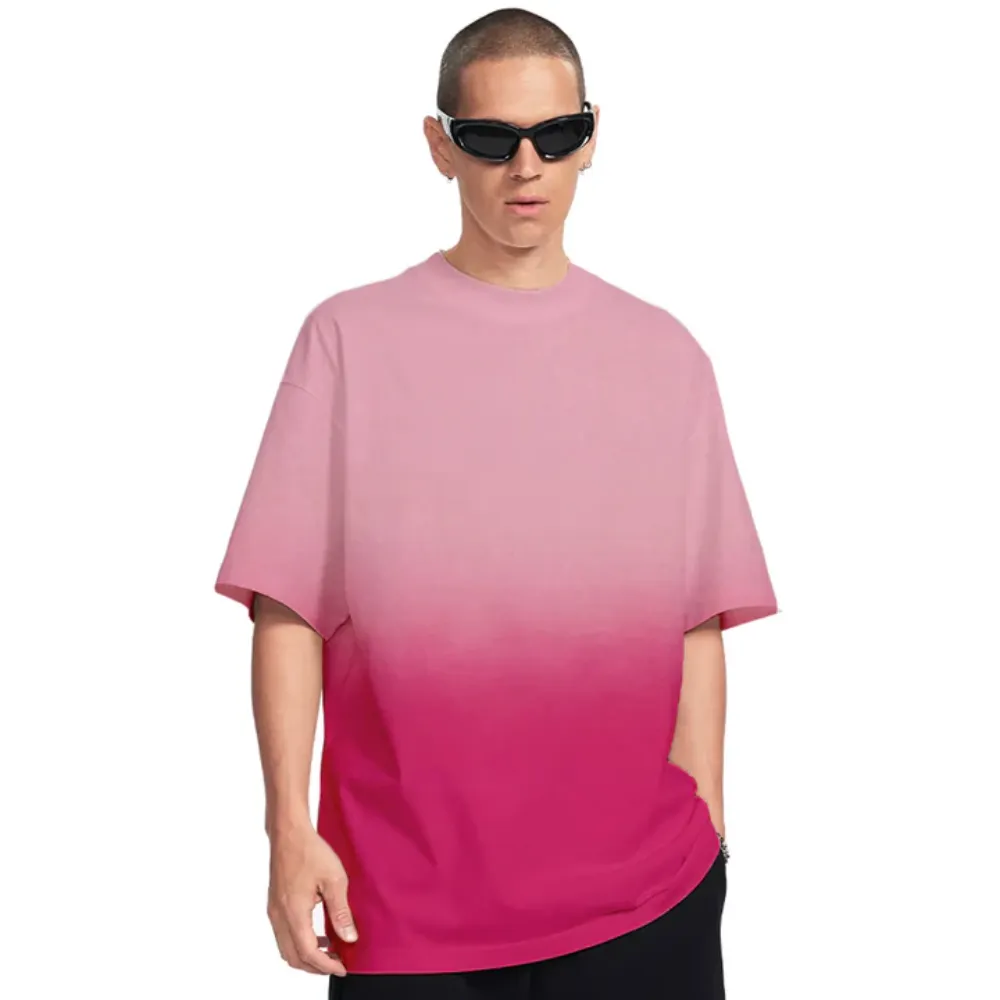 Solid Color Gradient T-Shirt