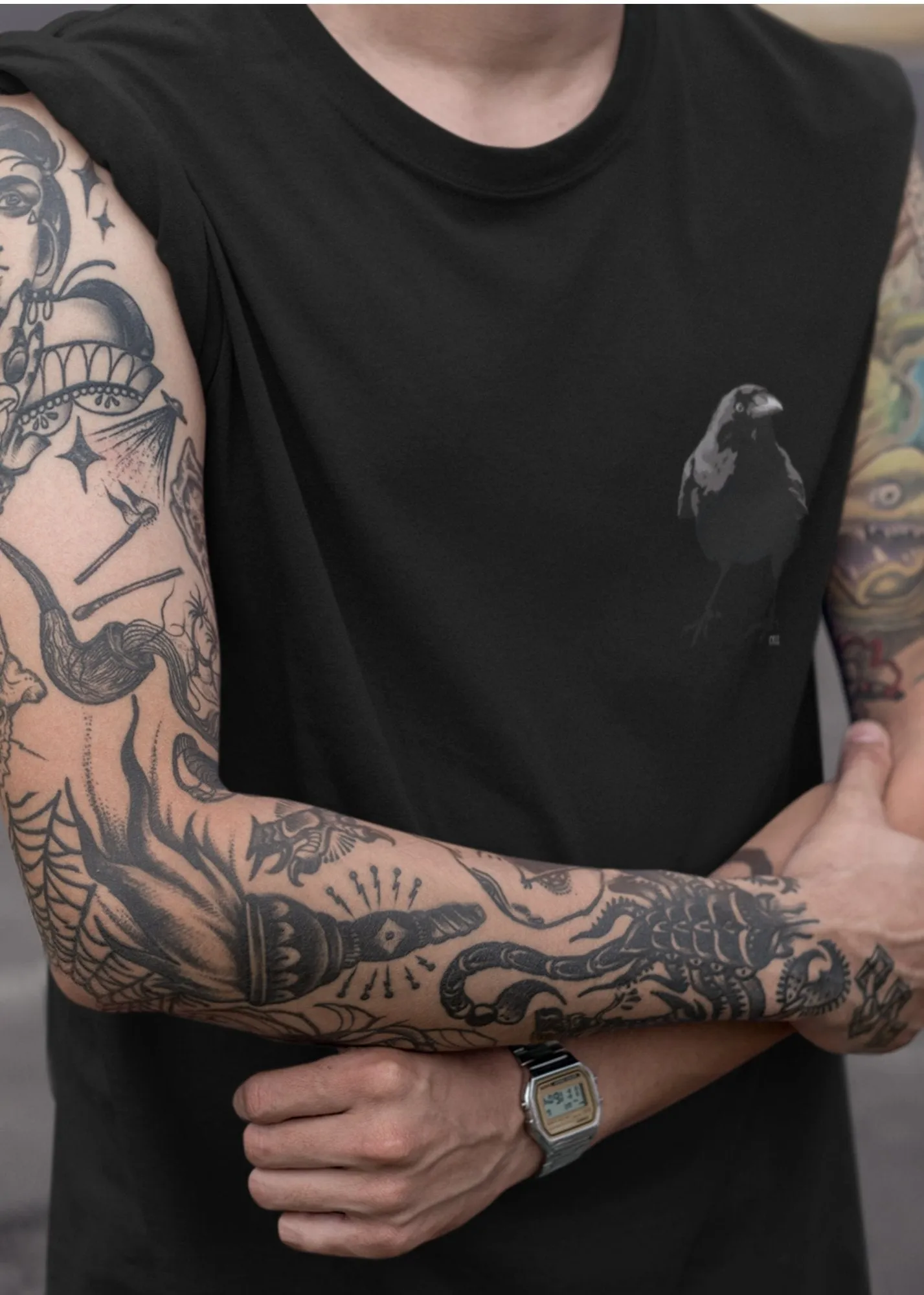 ST!NK - artist CAZ.L - Men Back Print Shirt