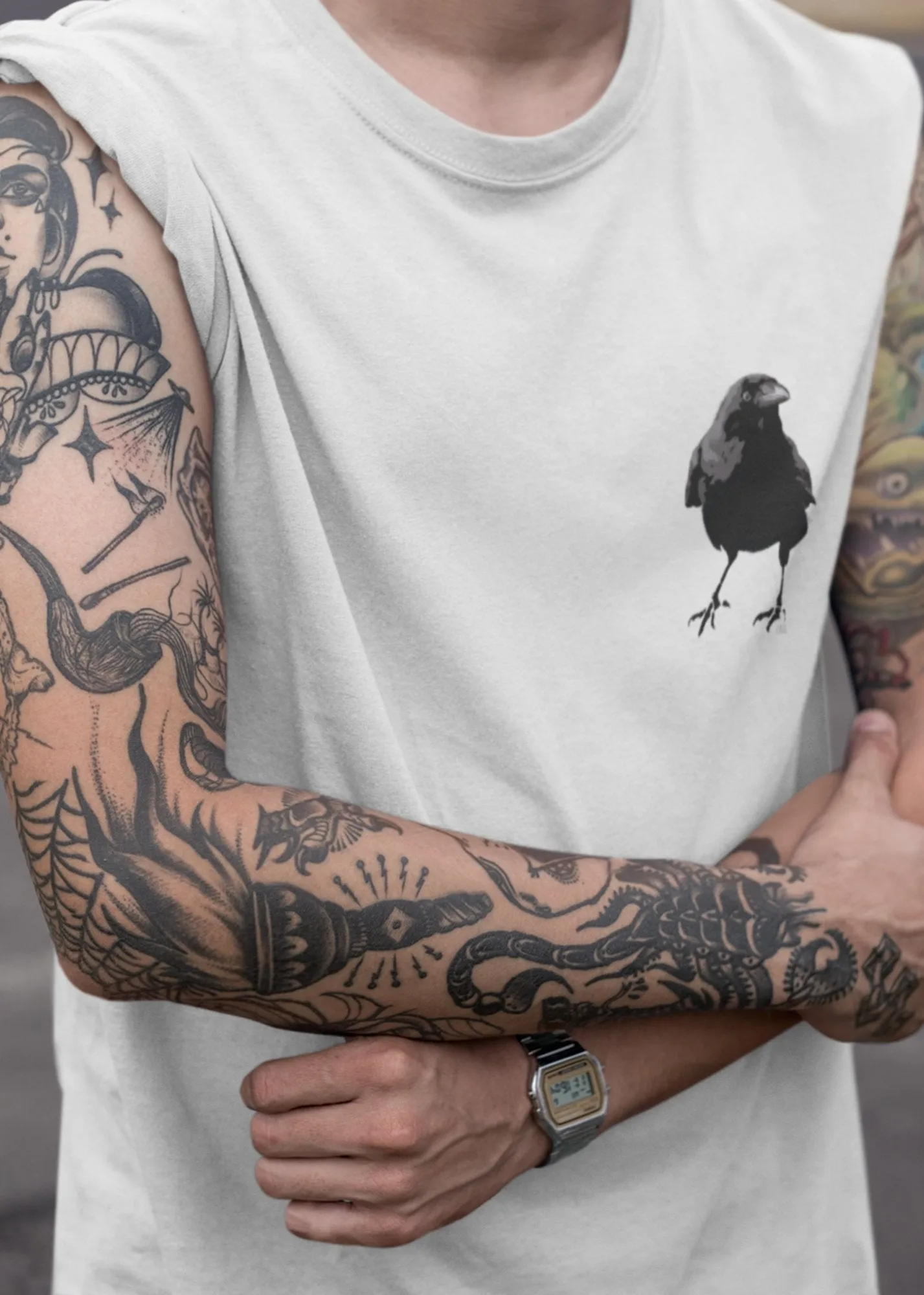 ST!NK - artist CAZ.L - Men Back Print Shirt