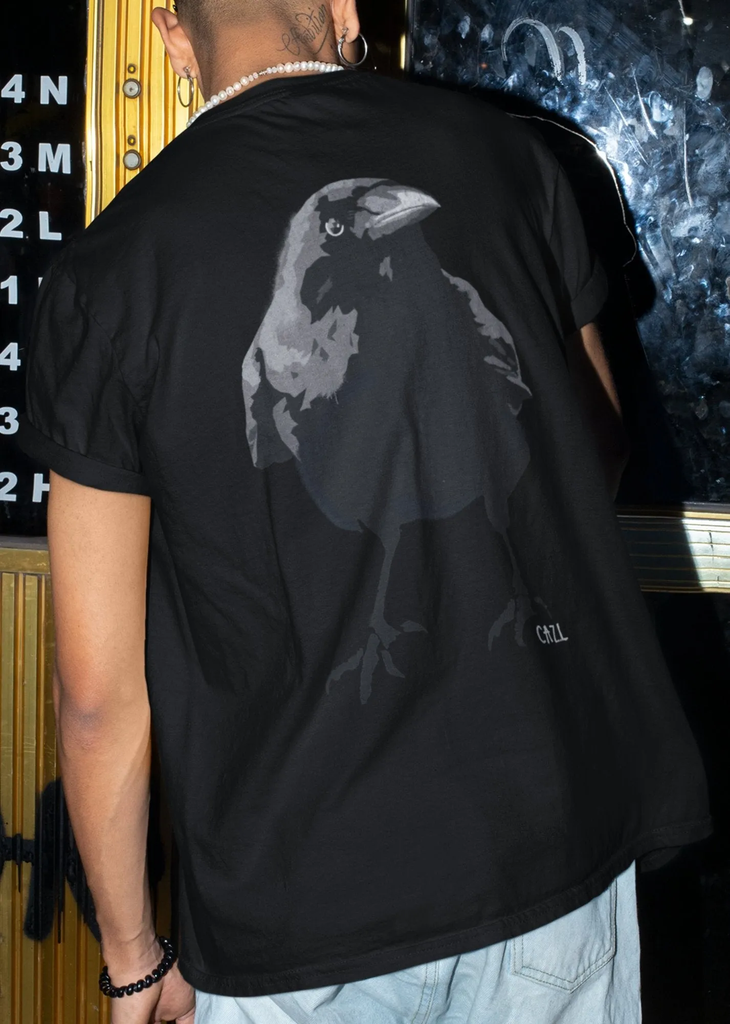 ST!NK - artist CAZ.L - Men Back Print Shirt