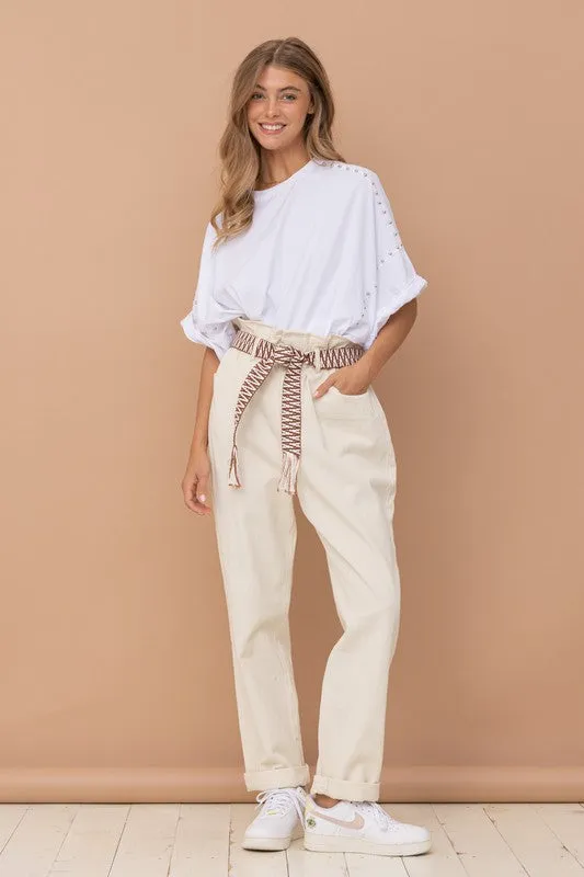 Studded Oversized T Shirt