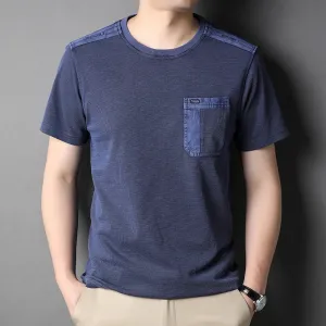 Stylish Round Collar Men's Tee