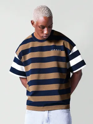 SUMWON Boxy Fit Striped Tee