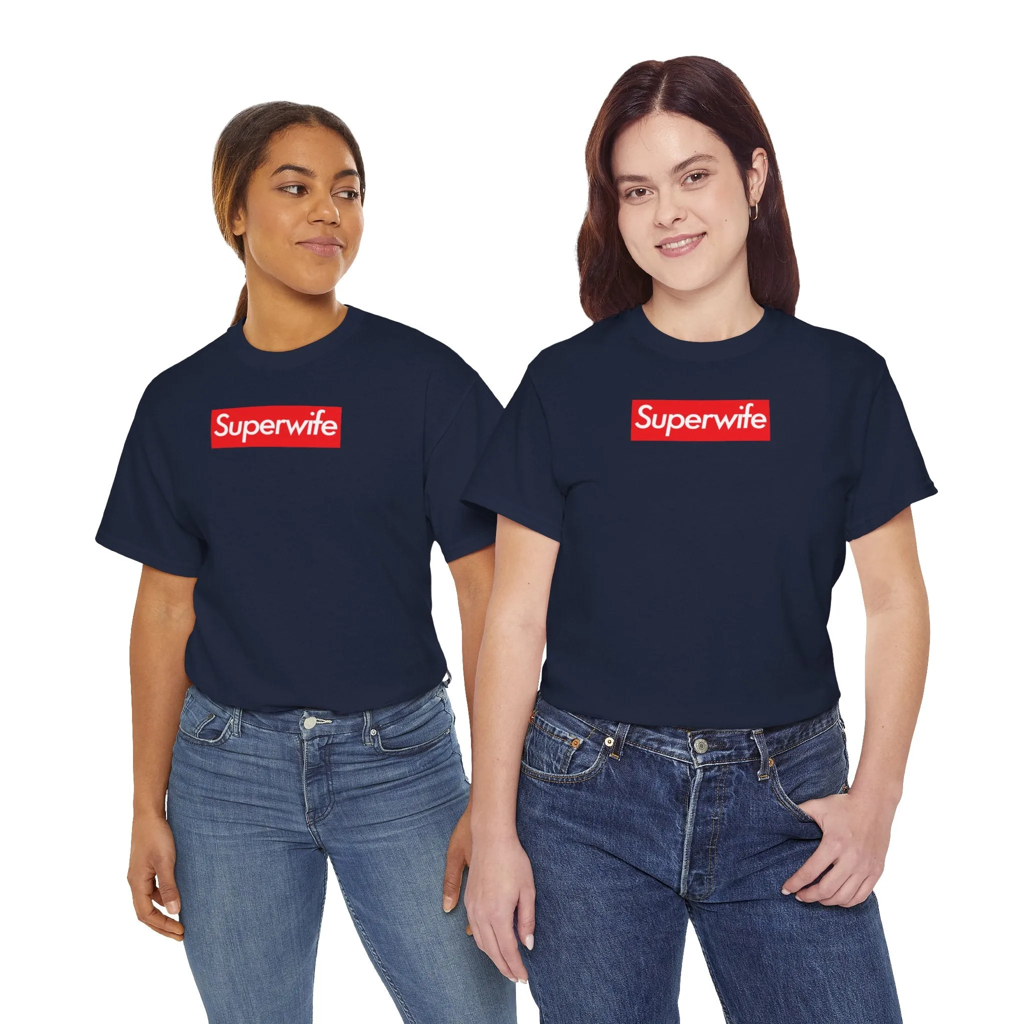 Superwife Unisex Heavy Cotton Tee Shirt T-shirt super Inspired Funny Wife Lover Appreciation Gift For Partner Wedding Thank You Thankful Birthday Christmas