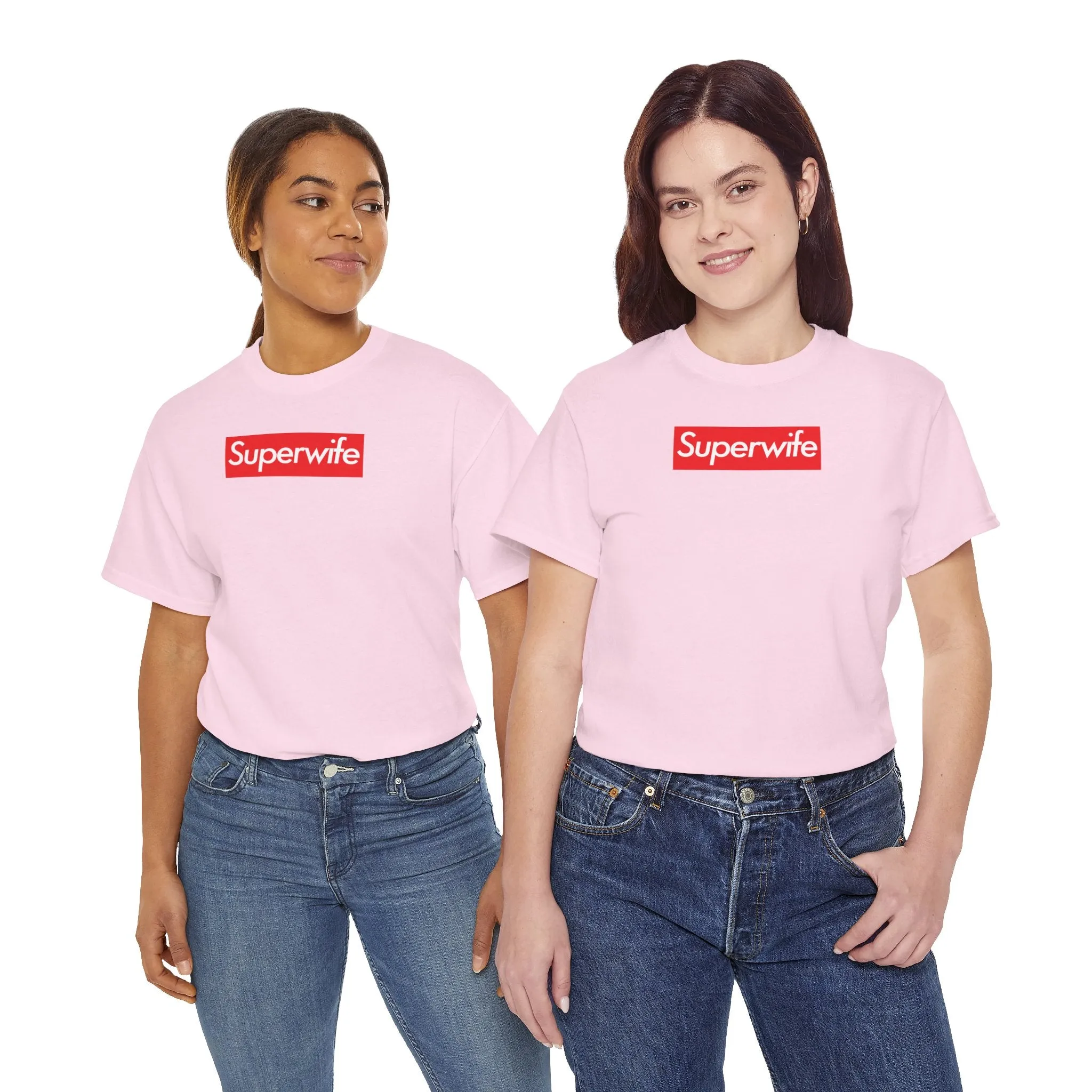 Superwife Unisex Heavy Cotton Tee Shirt T-shirt super Inspired Funny Wife Lover Appreciation Gift For Partner Wedding Thank You Thankful Birthday Christmas