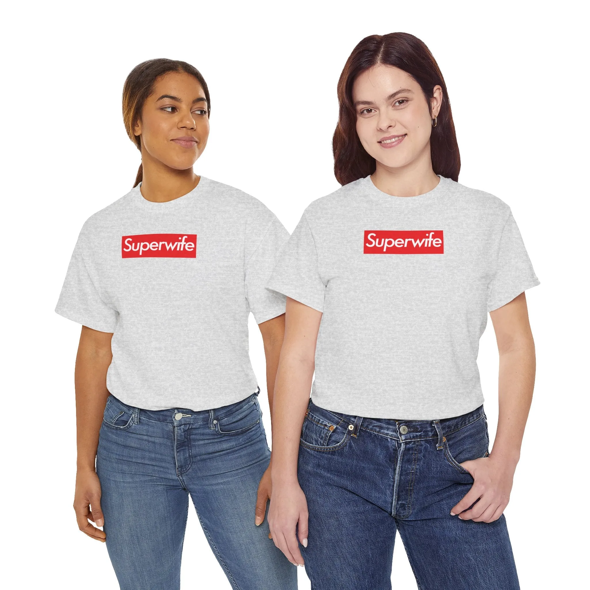 Superwife Unisex Heavy Cotton Tee Shirt T-shirt super Inspired Funny Wife Lover Appreciation Gift For Partner Wedding Thank You Thankful Birthday Christmas