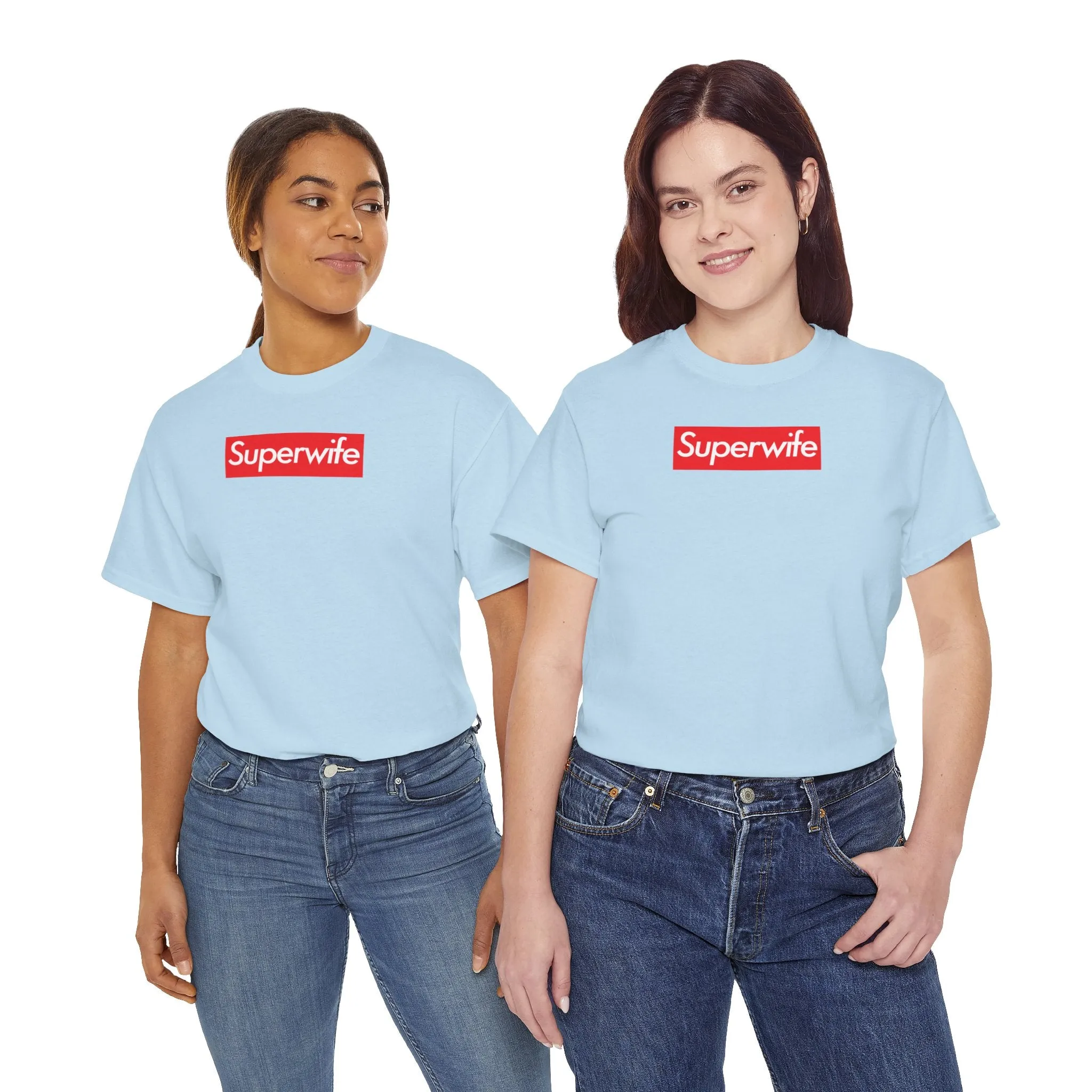 Superwife Unisex Heavy Cotton Tee Shirt T-shirt super Inspired Funny Wife Lover Appreciation Gift For Partner Wedding Thank You Thankful Birthday Christmas