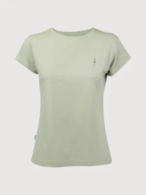 T-Shirt TreeShirt Women Light green Organic cotton | Nikin