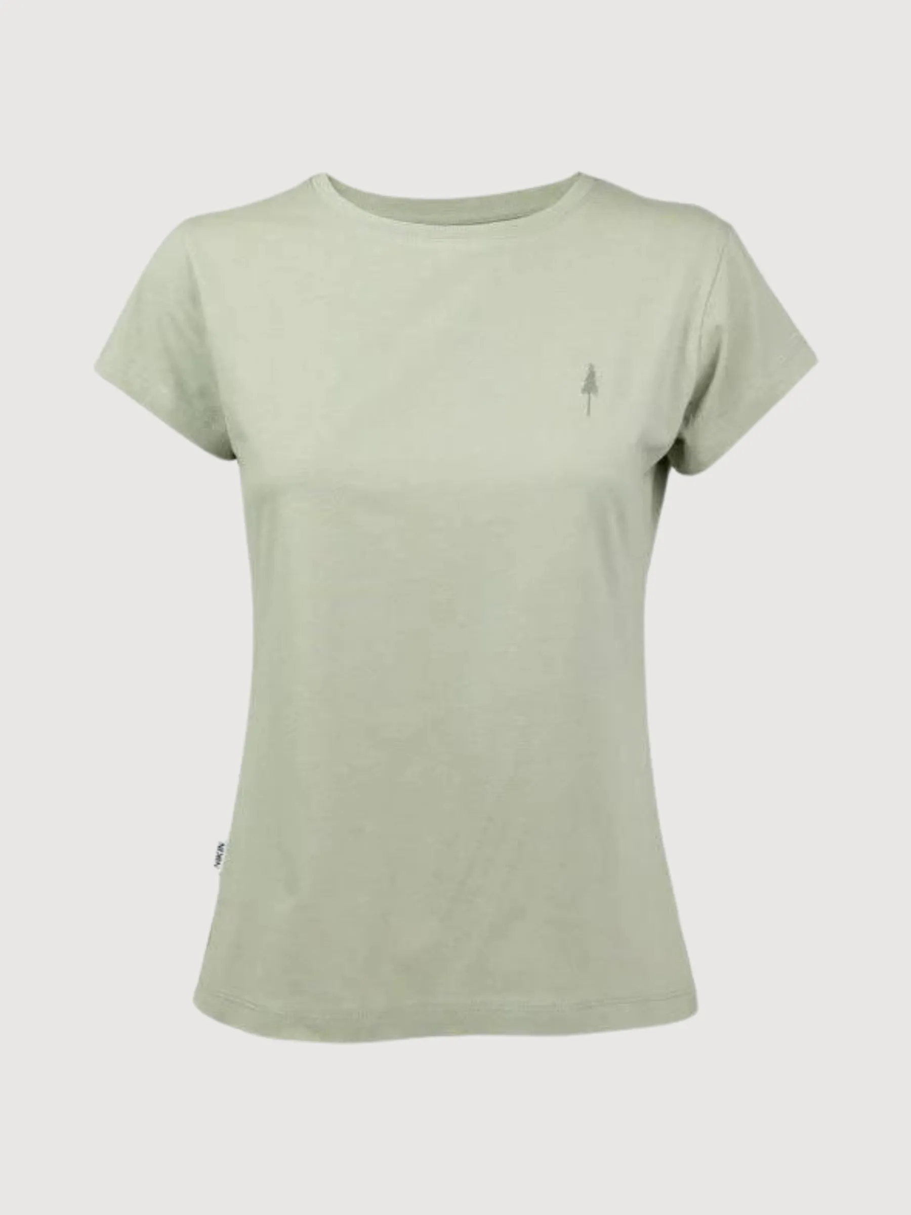 T-Shirt TreeShirt Women Light green Organic cotton | Nikin