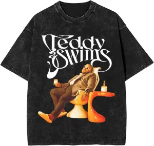 T Shirts for Men Oversized Loose Fit Tshirt Cotton Washed Vintage Tee Unisex Tops