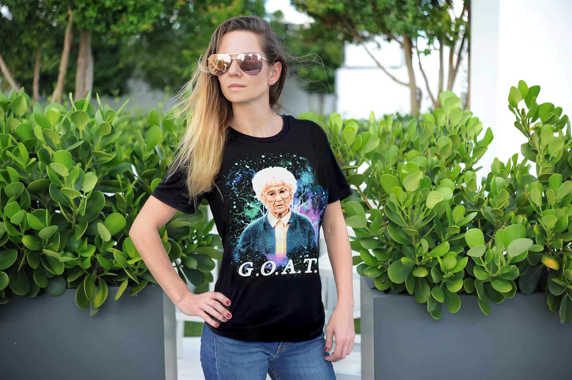 The Golden Girls Exclusive Sophia G.O.A.T Graphic Black T-Shirt