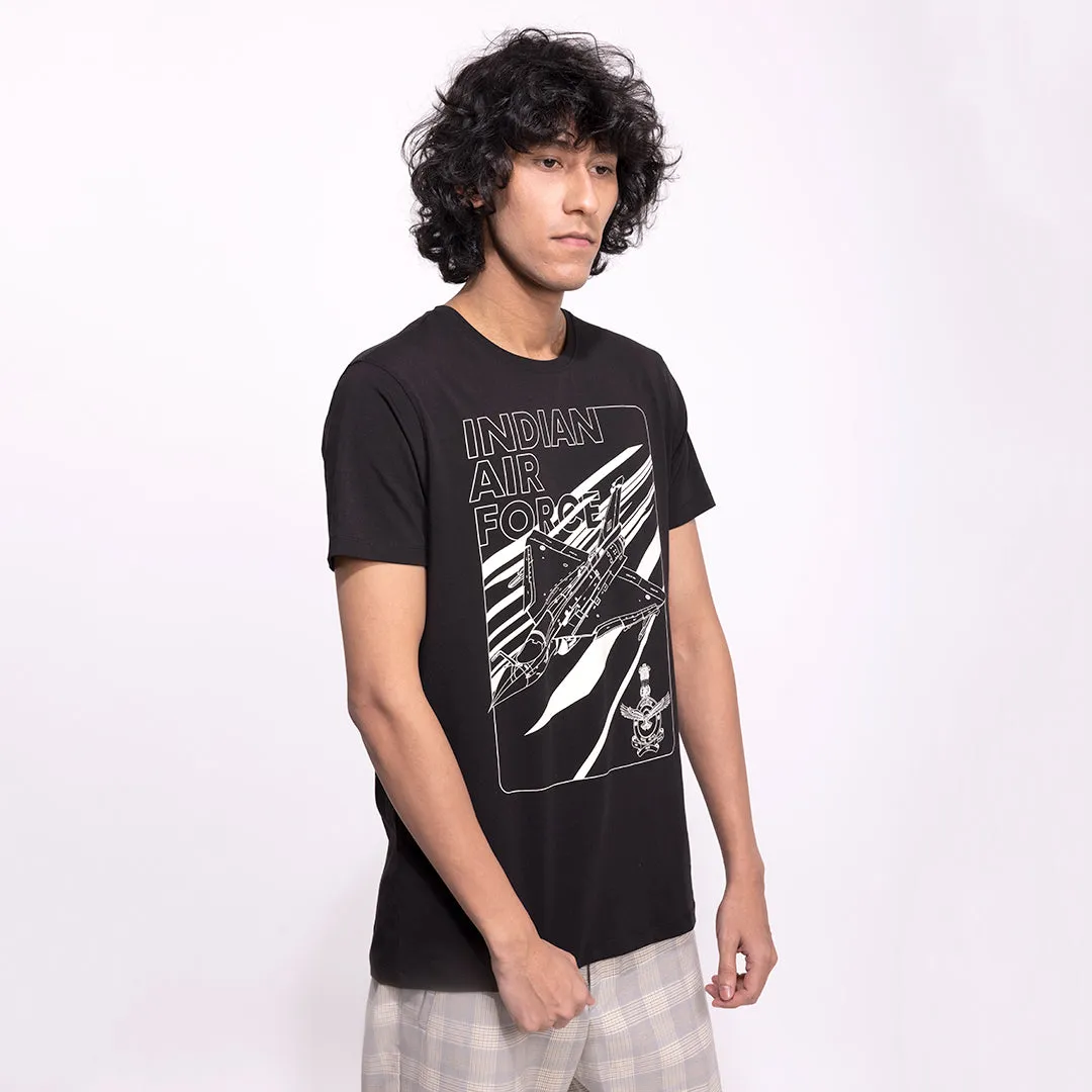 The Tejas Black & White IAF T-Shirt