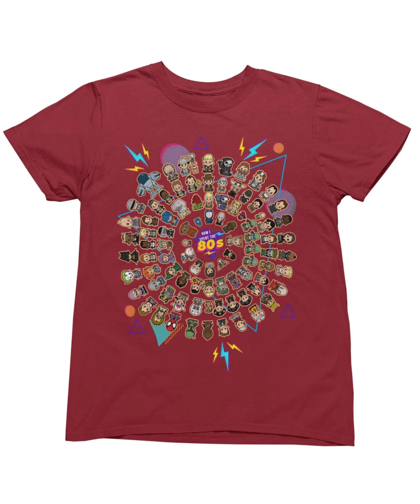 Top Notchy Circular How I spent The 80s T-Shirt