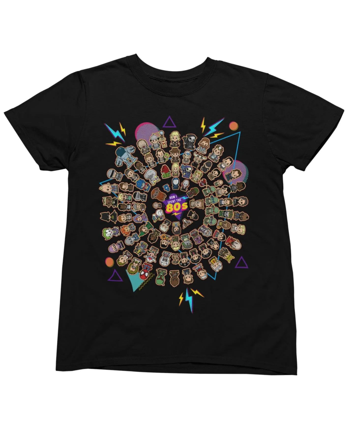Top Notchy Circular How I spent The 80s T-Shirt