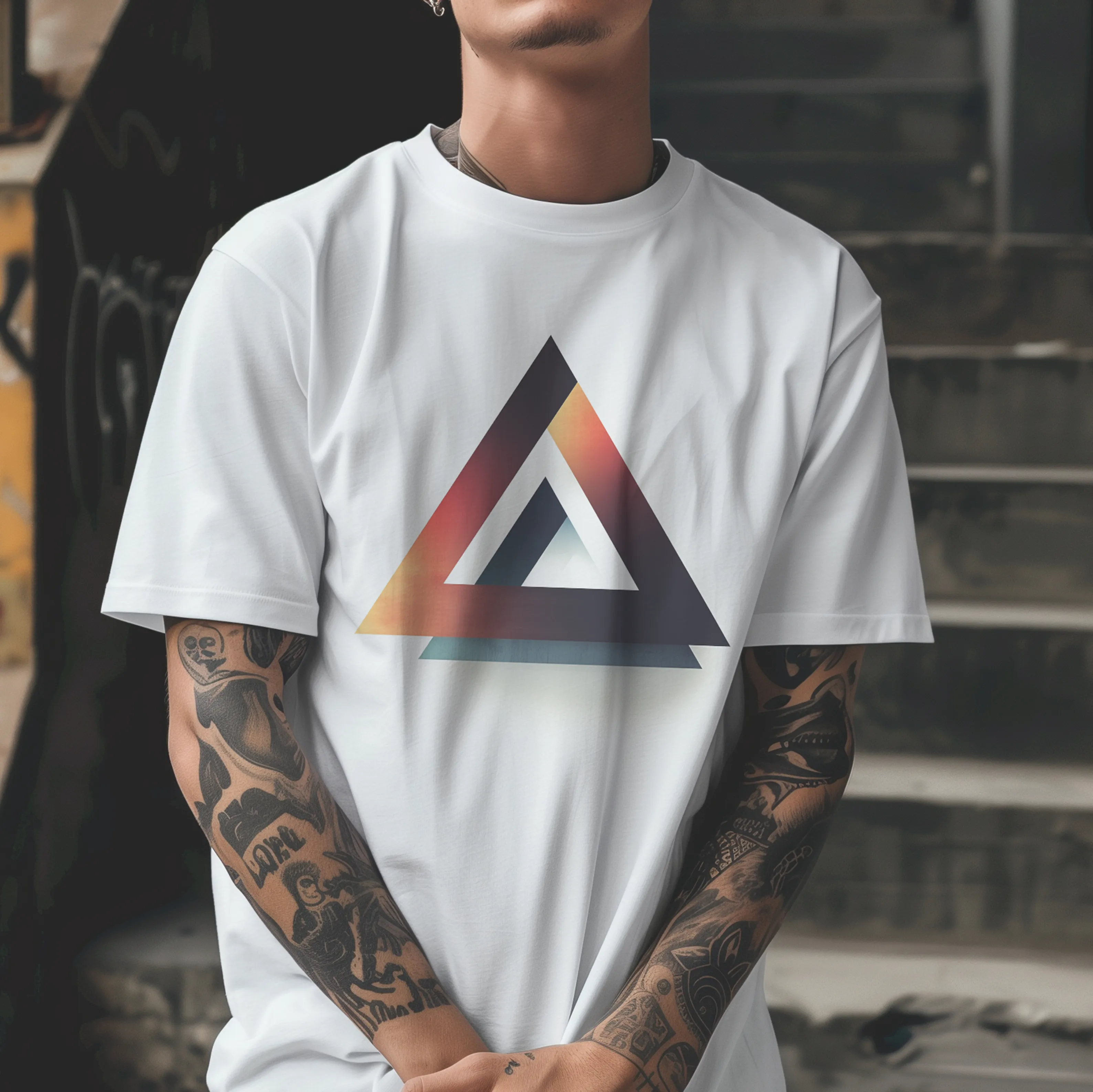 Triangular Graphic T-Shirt