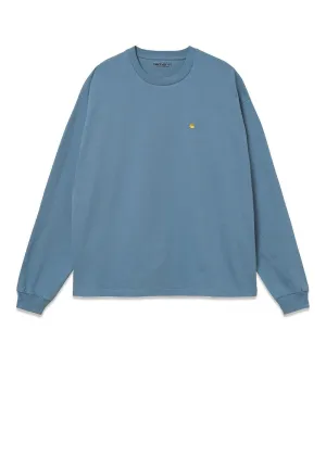 W' L/S Chase T-Shirt - Icy Water / Gold