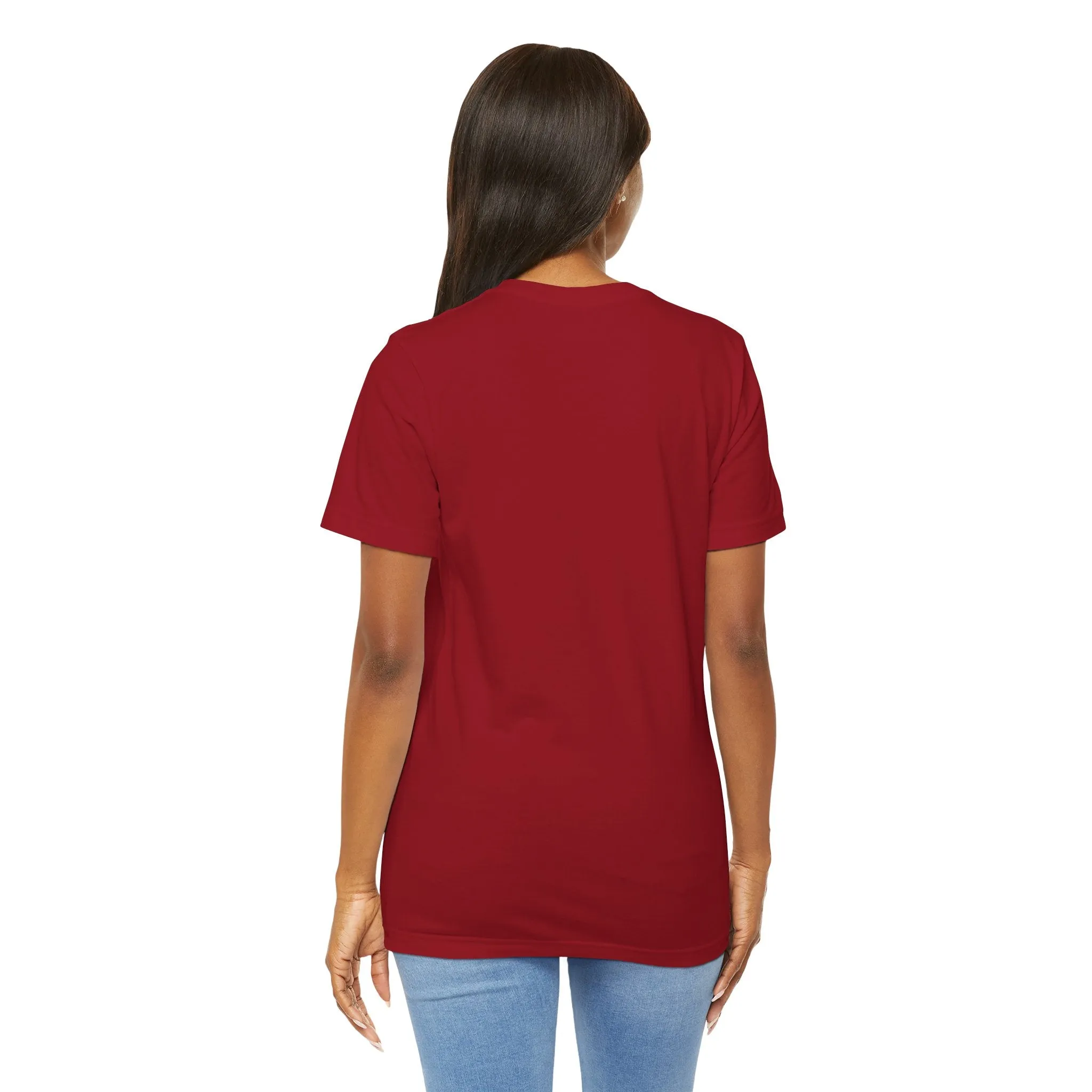 Womens Canvas Red T Shirts Premium Casual Short Sleeve Shirts Oversized Tops