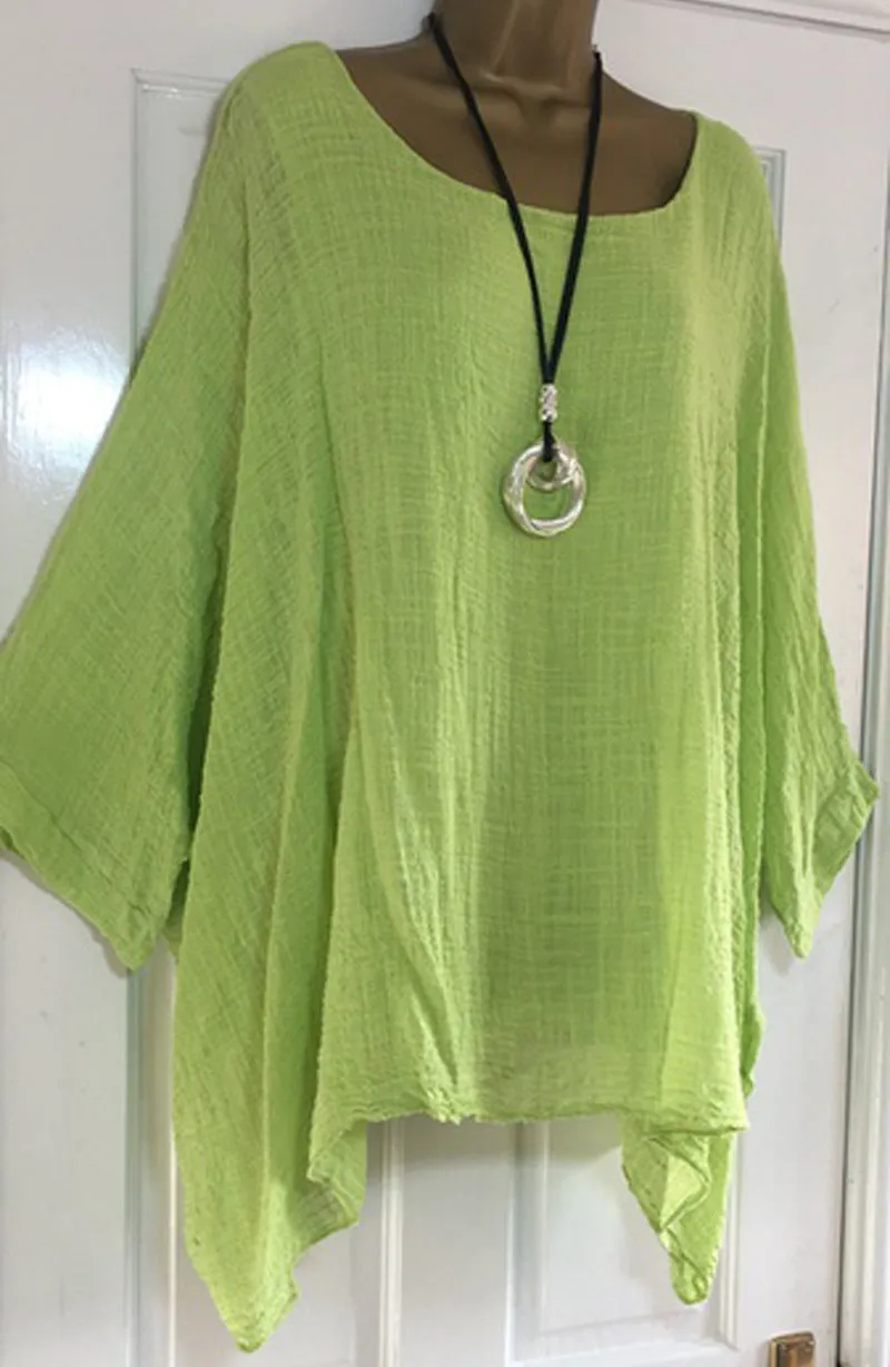 Women's Fresh And Sweet Long Sleeve Top Loose-fitting Batwing T-shirt