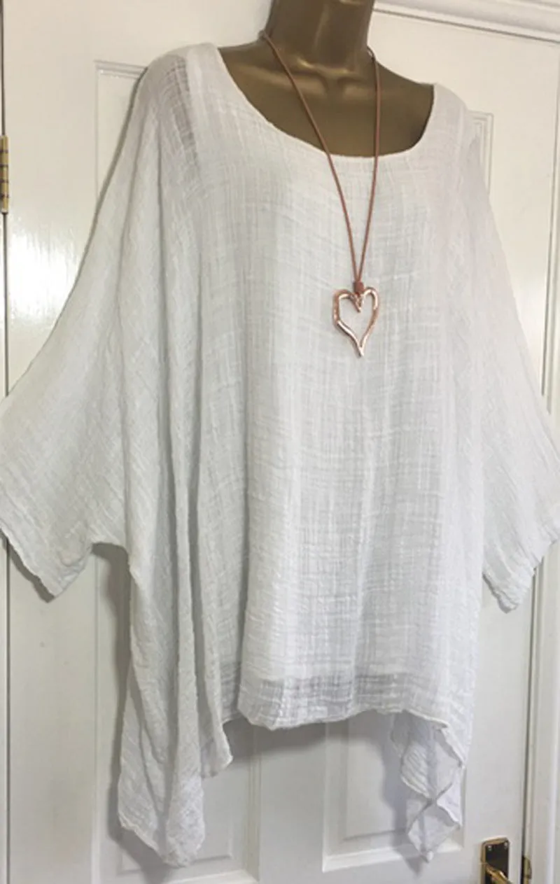 Women's Fresh And Sweet Long Sleeve Top Loose-fitting Batwing T-shirt