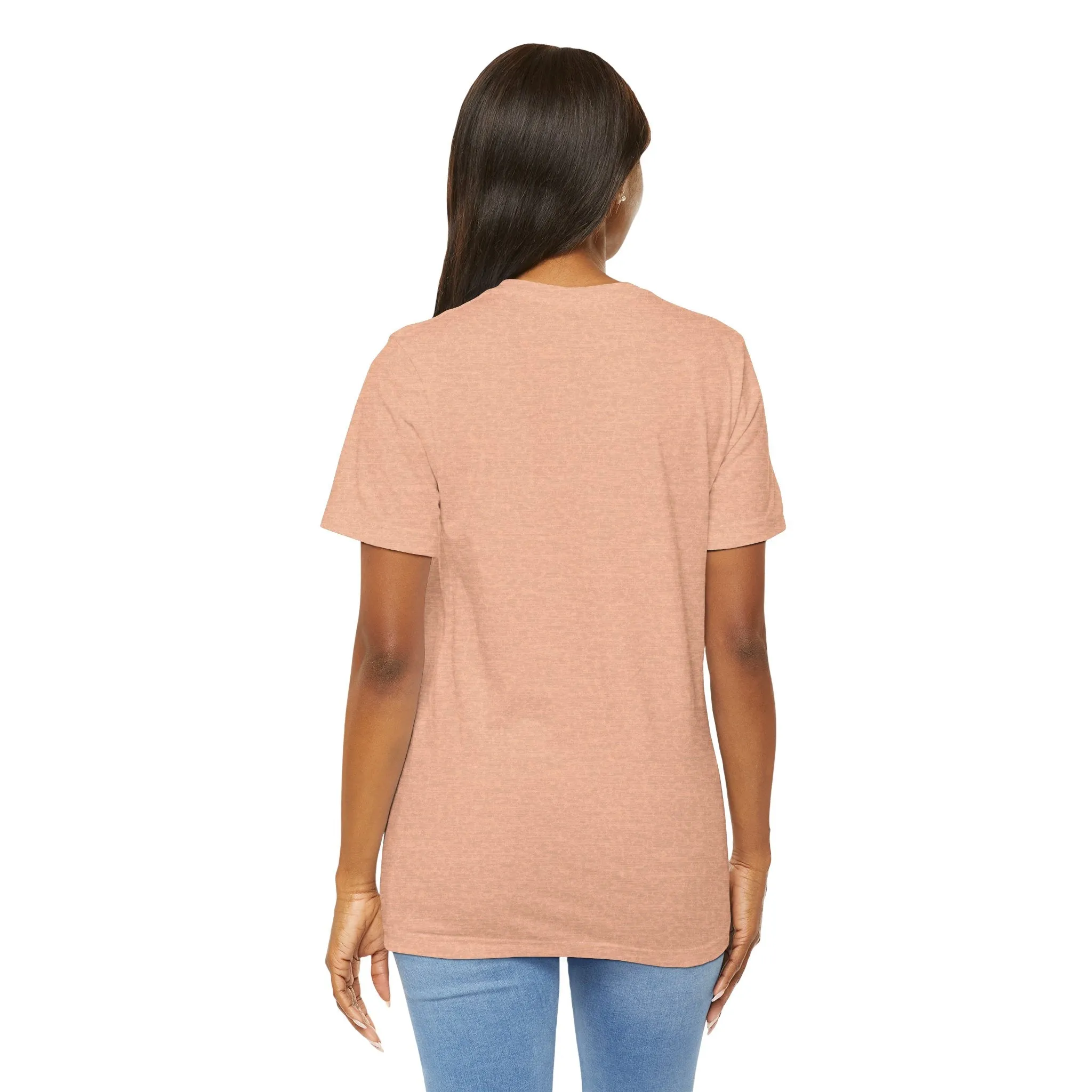 Womens Heather Peach T Shirts Premium Casual Short Sleeve Shirts Oversized Tops