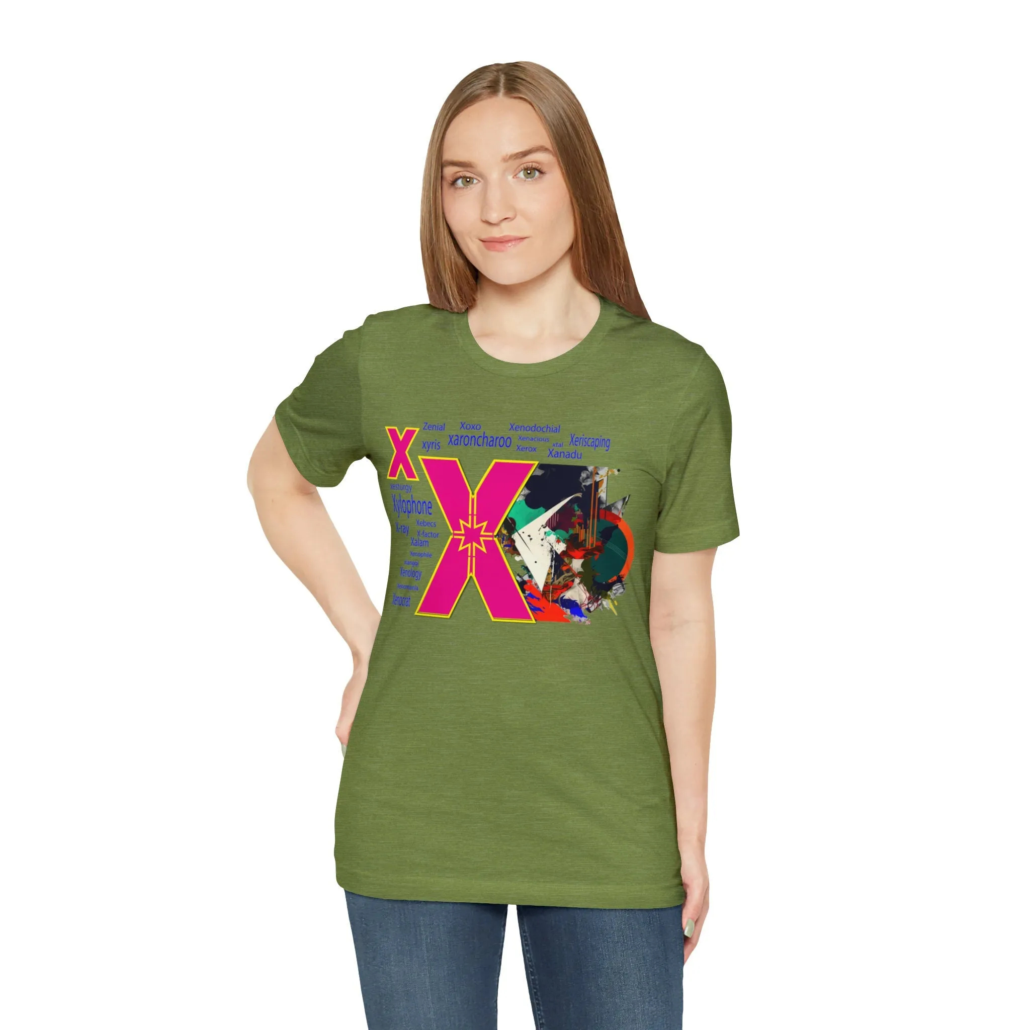 X Alphabet T-shirt | XOXO design shirts | X Factor Streetwear | Zenial street style | Fresh Casual t shirt | Zenology Mom