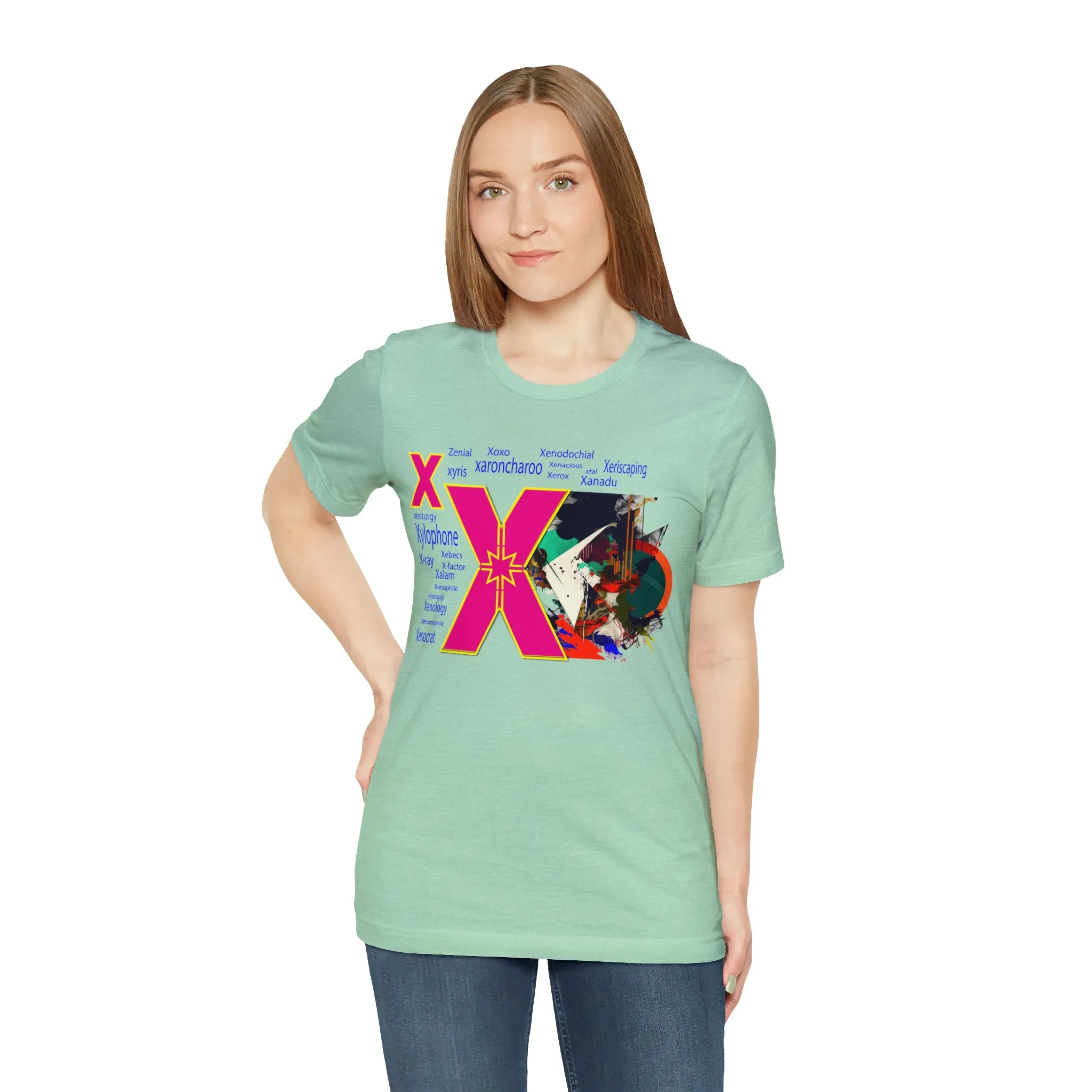 X Alphabet T-shirt | XOXO design shirts | X Factor Streetwear | Zenial street style | Fresh Casual t shirt | Zenology Mom