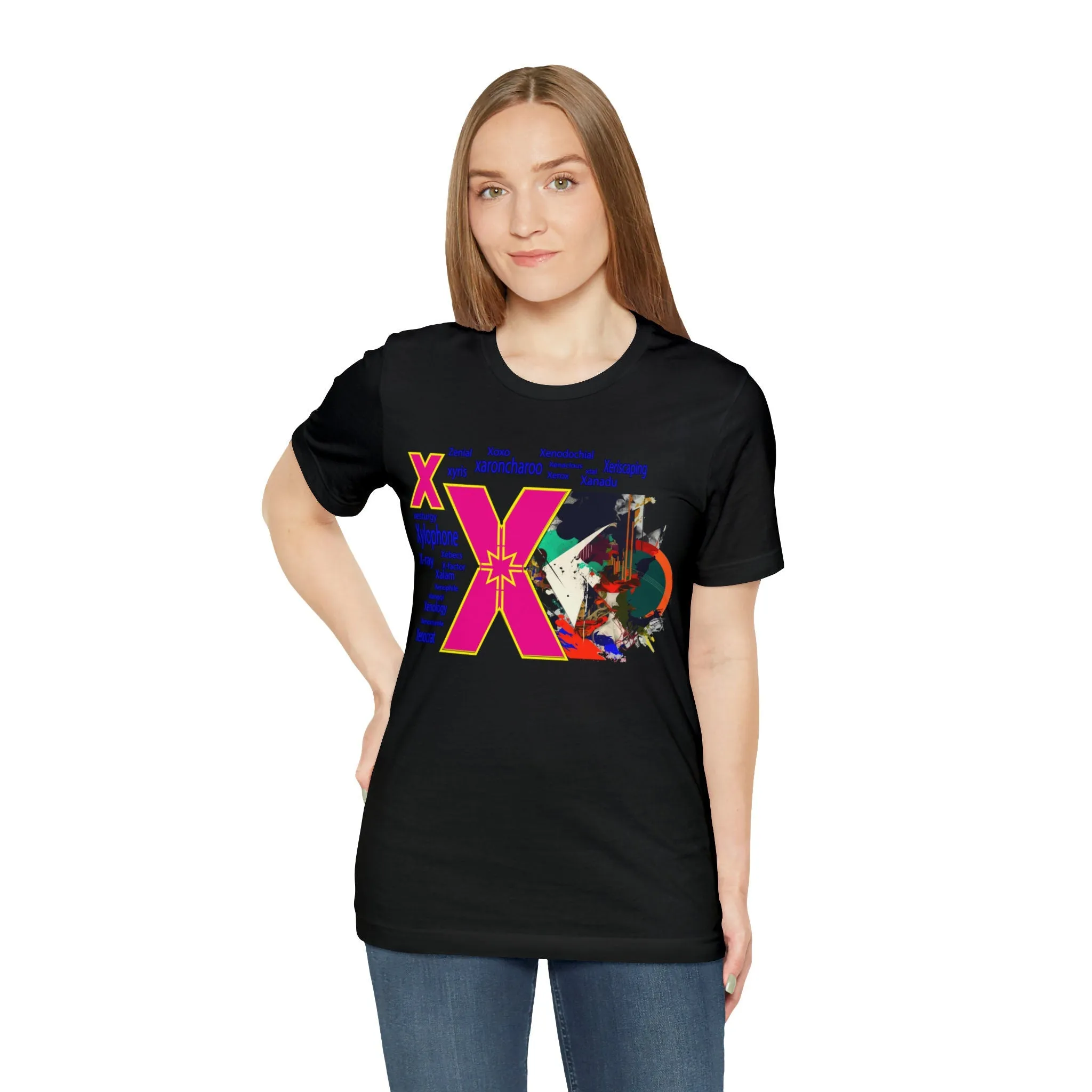 X Alphabet T-shirt | XOXO design shirts | X Factor Streetwear | Zenial street style | Fresh Casual t shirt | Zenology Mom