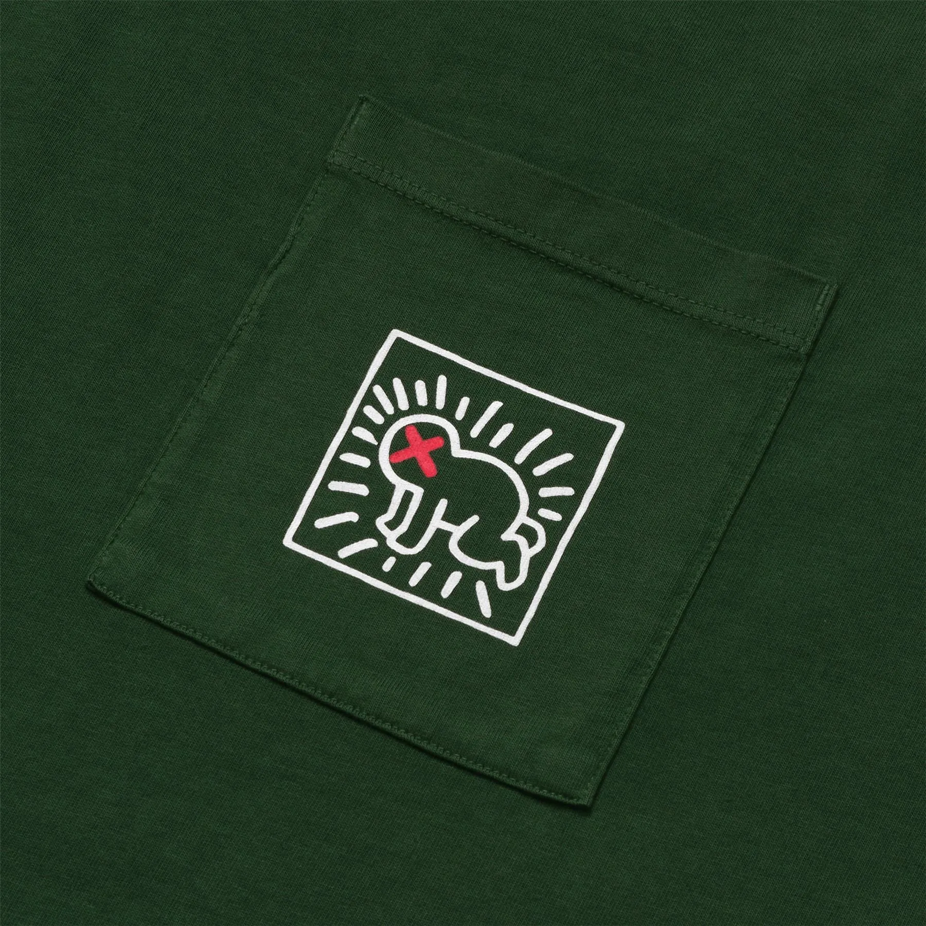 x Keith Haring Pocket Tee Green - AW24