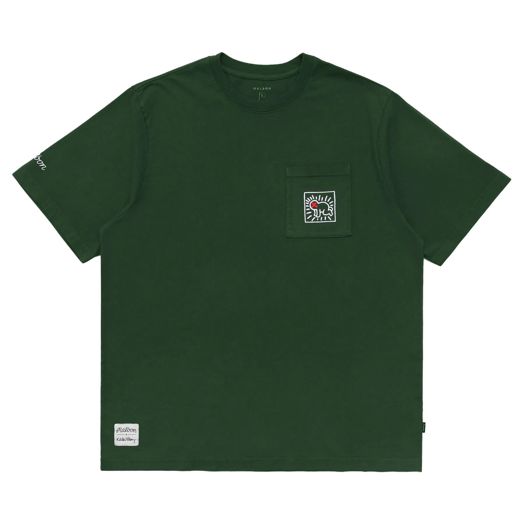 x Keith Haring Pocket Tee Green - AW24