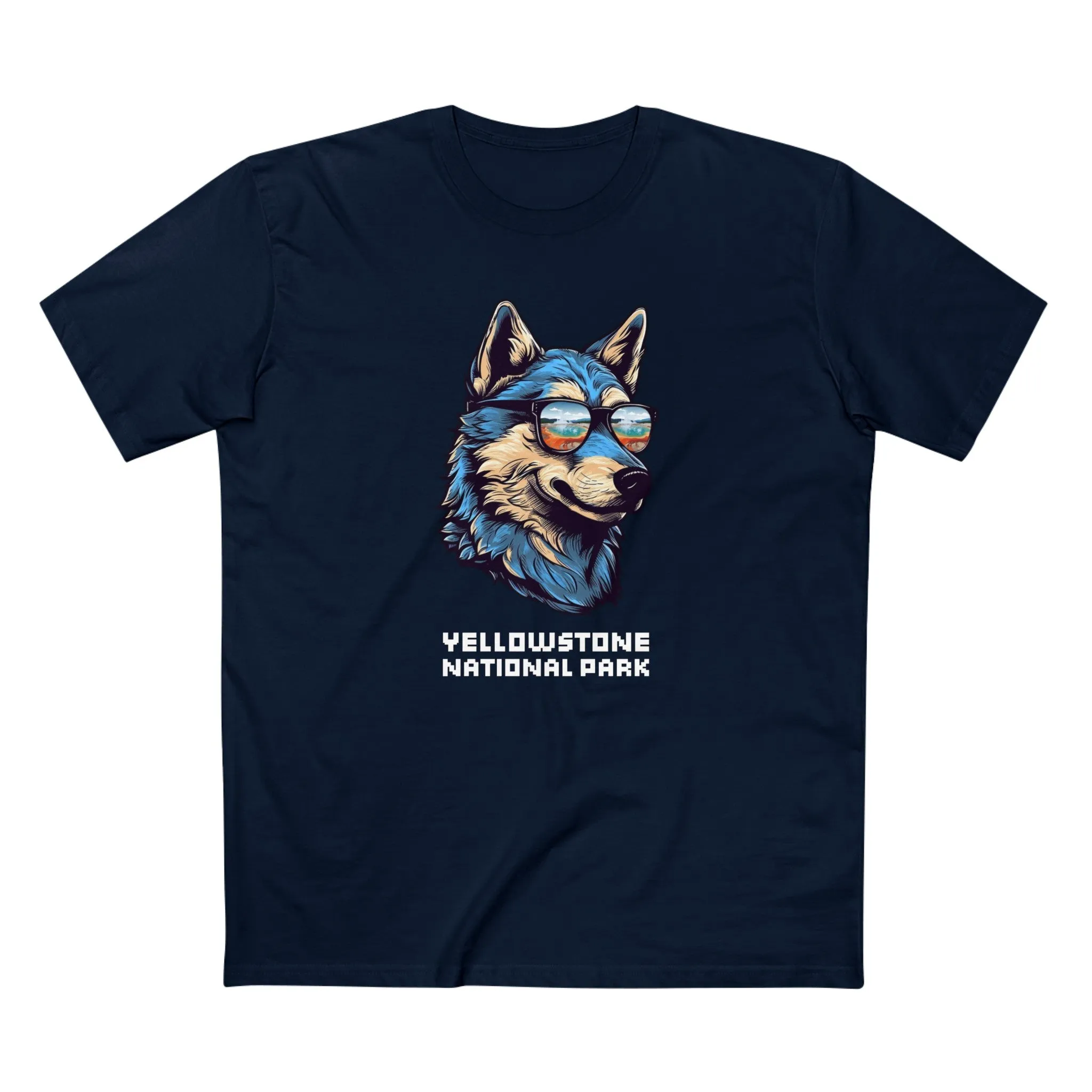 Yellowstone National Park T-Shirt - Smooth Wolf
